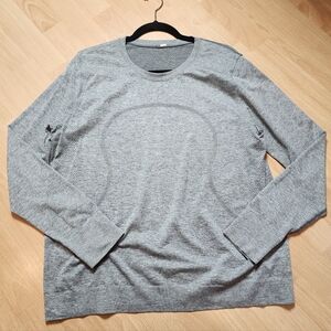 Lululemon Swiftly Tech Grey Long Sleeve Shirt Women's Size 12